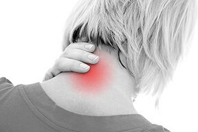 Dolor de cuello debido a osteocondrosis.