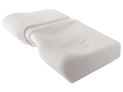 Almohada ortopédica con hueco para los hombros.